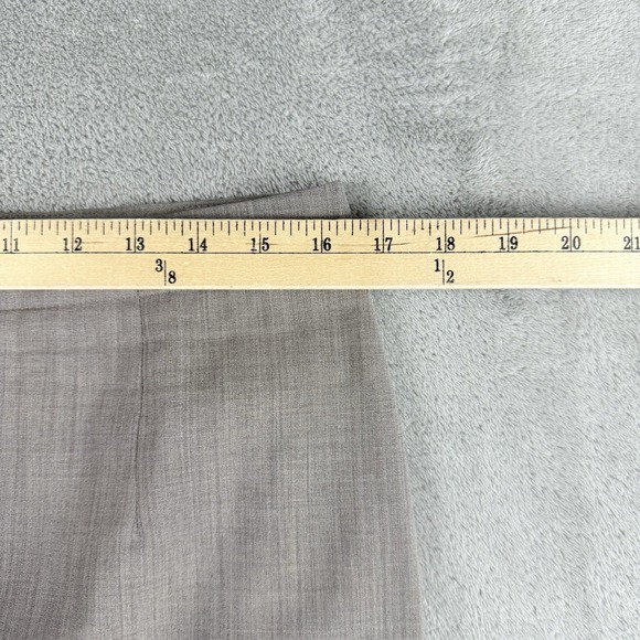 Banana Republic Skirt Womens 10 Petite Gray Wool Stretch Lined Slit Back Office - Picture 3 of 16